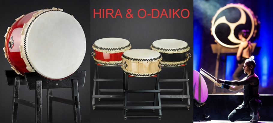 KAISER DRUMS Hira- & O-Daiko drums