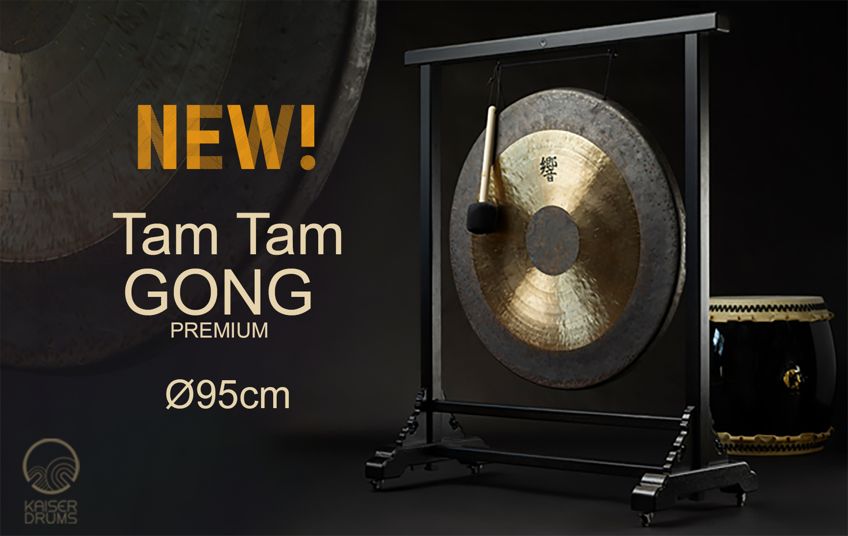 NEW at KAISER DRUMS - Tam Tam Premium GONGS 95cm